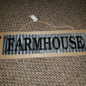 Farmhouse sign